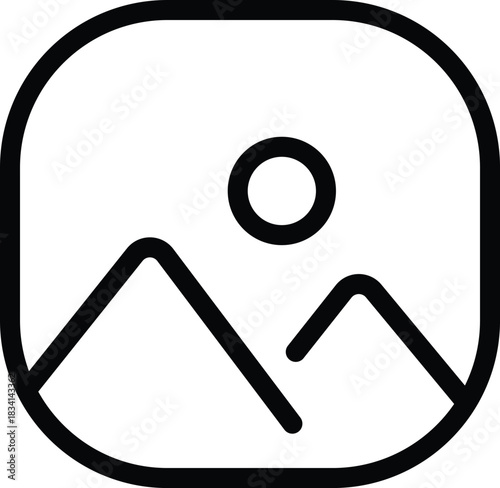 A standard picture gallery landscape icon