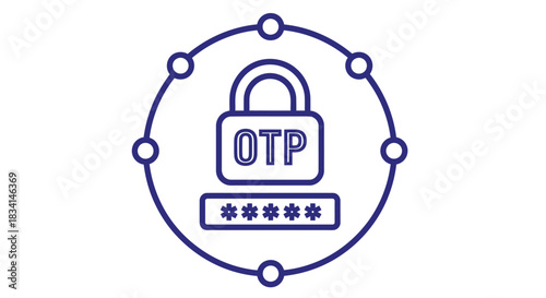 Otp password security authentication verification one time pin access
