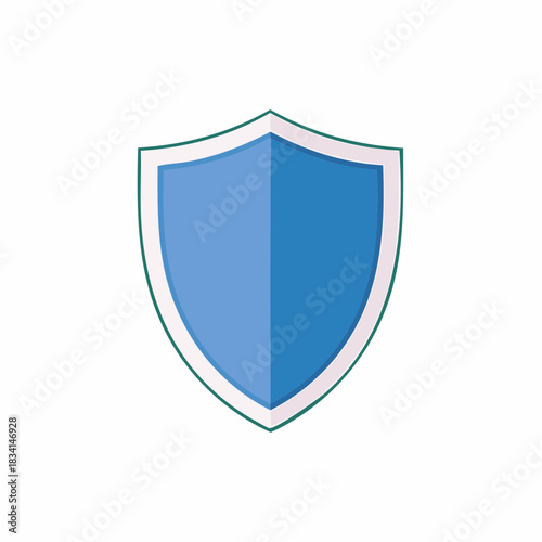 Light Blue Shield Depicting Protection and Security Against Threats or Cyber Attacks