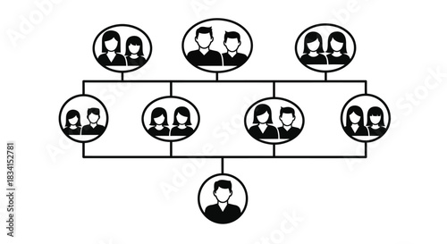 Family tree genealogy diagram pedigree chart ancestry relationship