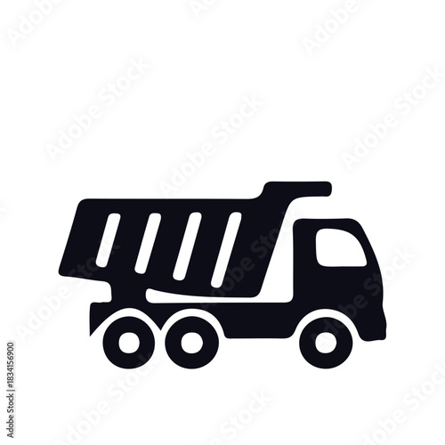 excavator icon black and white vector design 