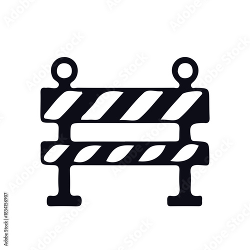 excavator icon black and white vector design 