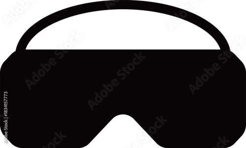 VRゴーグルのアイコン　モノトーン
