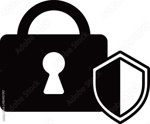 セキュリティ対策のアイコン　モノトーン