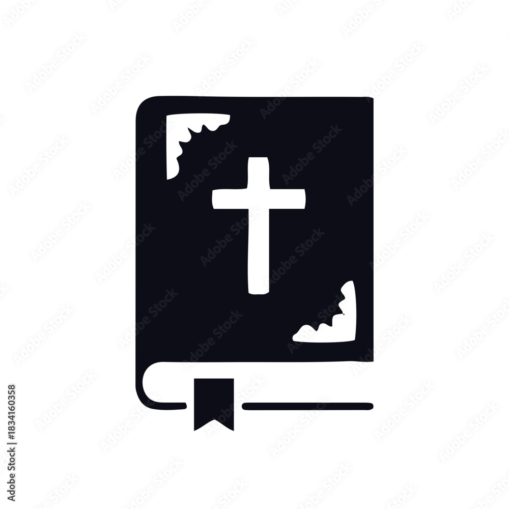 Fototapeta premium RIP Funeral,sympathy Icon black and white vector design 