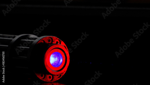 A powerful laser that ignites matches with a beam of laser light. 