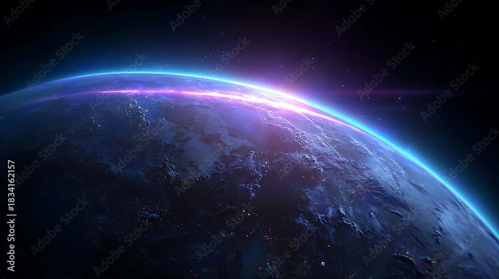 Fototapeta premium earth and moon