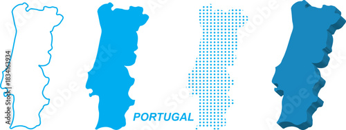 South, Africa, map, vector, outline, solid, dotted, dot, point, 3D, three-dimensional, silhouette, geographic, geography, infographic, template, editable, EPS, country, territory, border, nation, poli