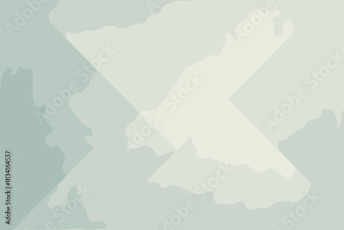 Icy Geometry Poster. Soft frost haze minimalist flat illustration of subtle icy textures overlaying a