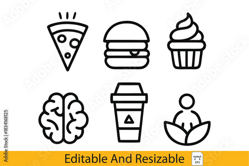 Food, Brain, Coffee A Linear Representation of Indulgence, Mind, and Energy Boost