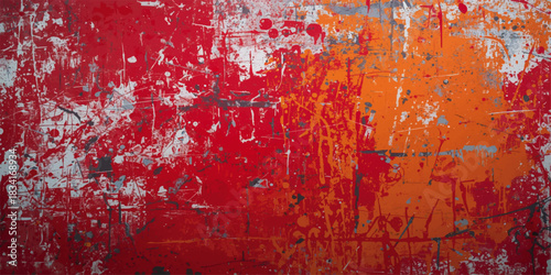 Abstract red and black grunge texture with heavy layer of distressed, scratched and splattered paint. lighter aqua tones with mysterious, atmospheric, and ethereal feel. Teal Color Wall Decorative.