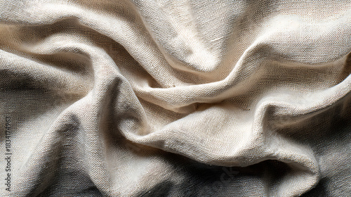 Cotton fiber weave with pale coffee hue delicate organic pattern minimalist plain background for projects.