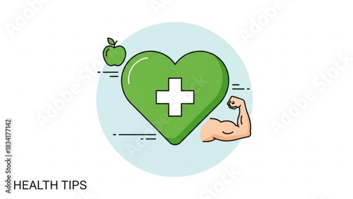 Healthy lifestyle tips and wellness guide for diet and exercise for a balanced and fit life style