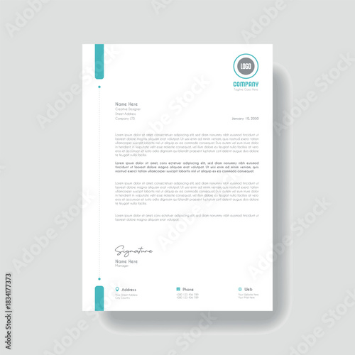 Creative Clean Corporate Letter Head Template