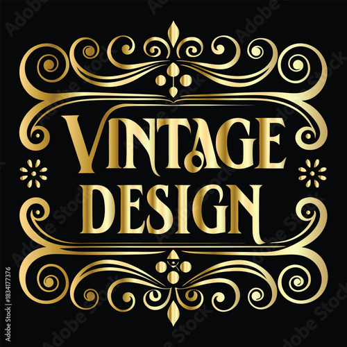 Vector set of gold vintage frames. Elegant element for design in Eastern style, place for text. Floral golden border. Lace illustration for invitations and greeting cards.