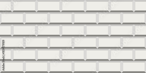 Brickwall. Vector 2026 color Brickwall Seamless background. Cloud Dancer Bricks wall Seamless pattern template design. EPS 10