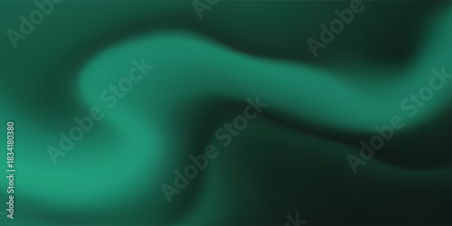 Abstract background Soft green light on dark background