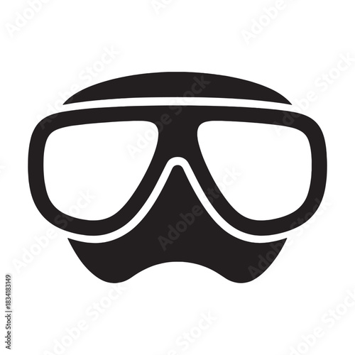 Diving Mask Silhouette Vector