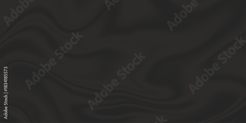 Abstract black fabric cloth wave or wavy folds texture. Abstract background luxury cloth or liquid wave silk satin background. Black liquid marble texture with natural pattern for background .
