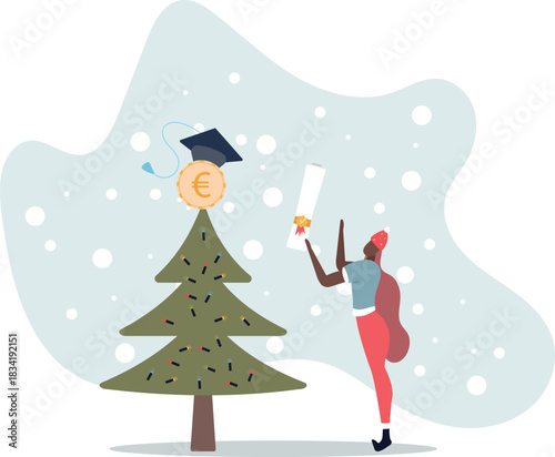 Education cost, tuition or scholarship, money for university or graduation, school expense or student debt, college diploma concept,life and employment of people.