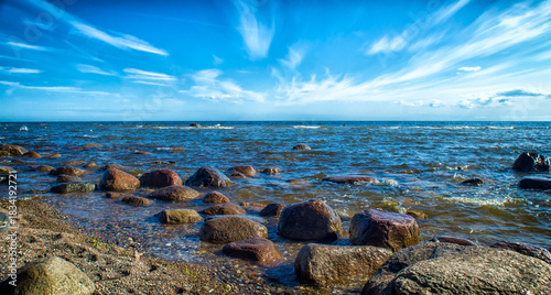 Fototapeta Naklejka Na Ścianę i Meble -  rocky beach and sea