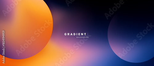 Vibrant pastel gradient background with soft circular shapes vector.
