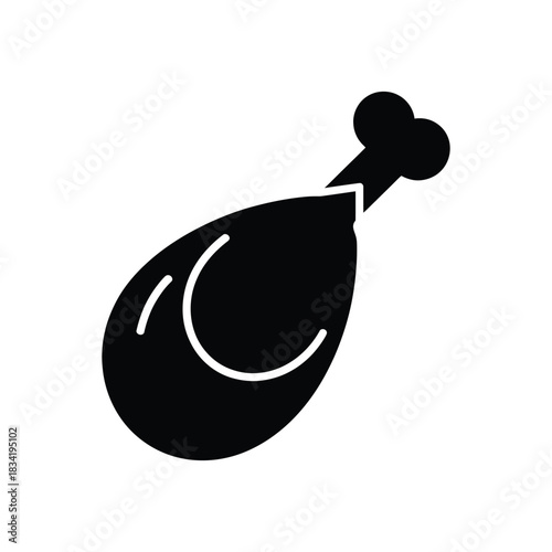 chicken black silhouette art vector design on a white background 