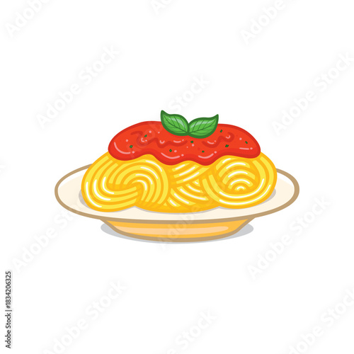 Delicious Spaghetti with Tomato Sauce and Fresh Basil