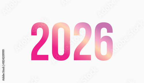 2026 New Year Template Set. colorful 2026 Modern Template
