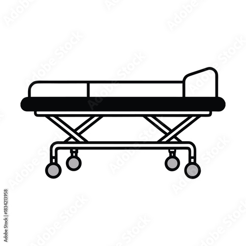 hospital gurney bed 