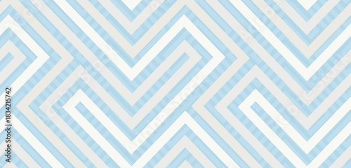 Seamless cloud dancer tones chevron zigzag lines geometric vector pattern. Color of the year 2026
