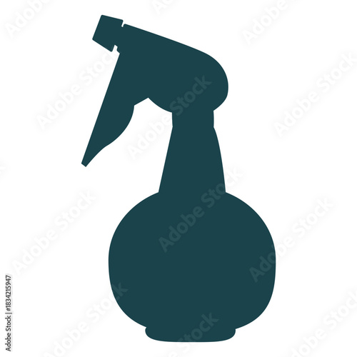 Hairdressing spray bottle silhouette