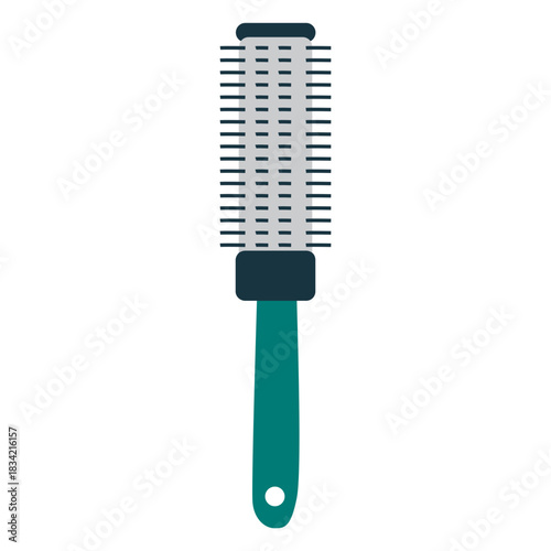 Round hair brush icon brush