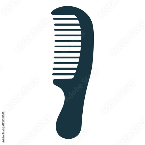 Wide tooth comb silhouette
