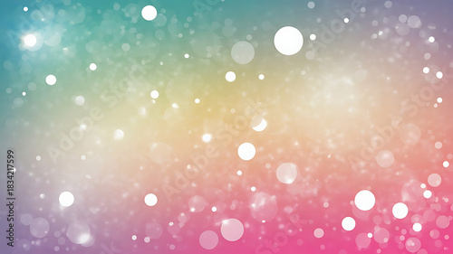 Colorful Bokeh Background with Soft Lights and Festive Sparkles