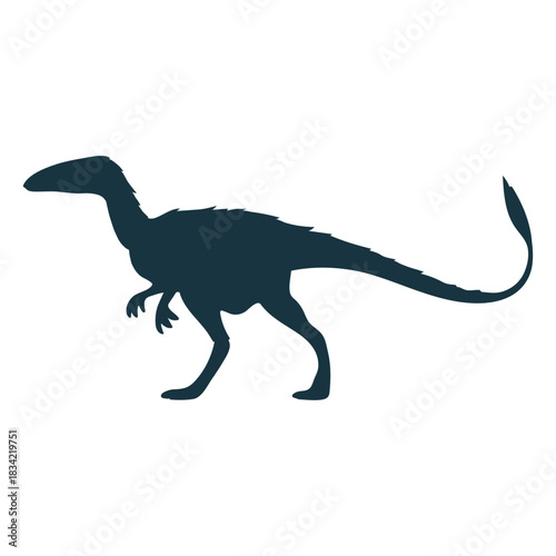 Allosaurus dinosaur silhouette