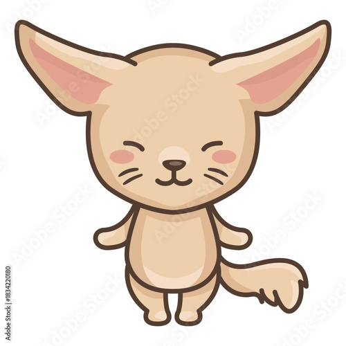 Cute fennec character