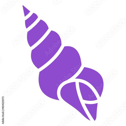 Seashell whelk purple