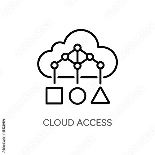 Cloud access network connection data storage and transfer