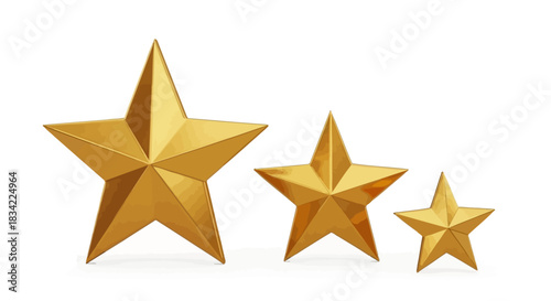 golden star vector illustration