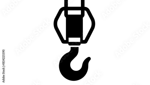 Magnet Lifting Oil Drop Icon – Industrial Pickup Equipment Vector Illustration