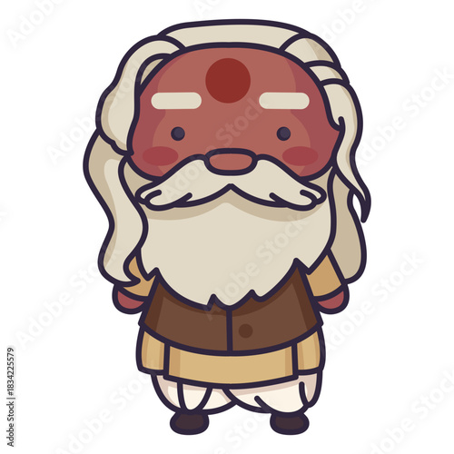 Bearded man indian cute