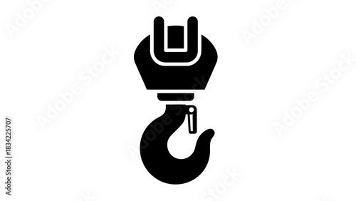 Magnet Lifting Oil Drop Icon – Industrial Pickup Equipment Vector Illustration