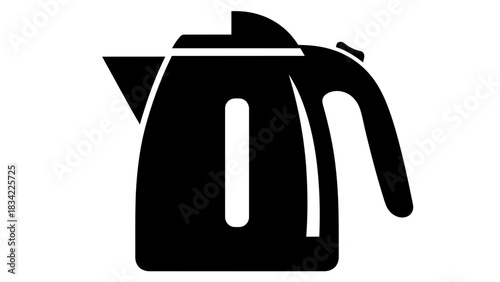 Electric Kettle Icon – Boiling Water Appliance Vector Illustration