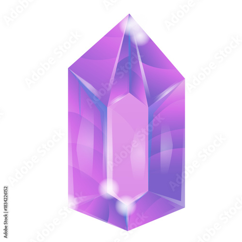 Shiny purple crystal