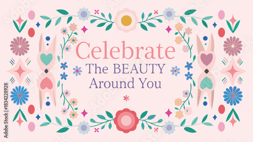 Celebrate the beauty around you with whimsical floral decorations and cute bunny figures