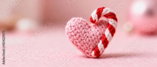 Give the sweetest gift this Valentine's Day with a charming handmade heart and candy cane, perfect for heartfelt messages and creative designs
