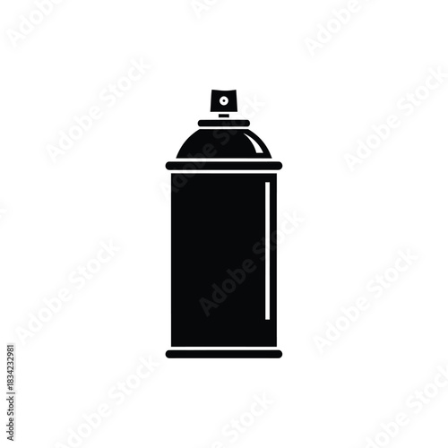 Spray Paint Can Icon Black Silhouette spray, paint, can, aerosol, can, bottle