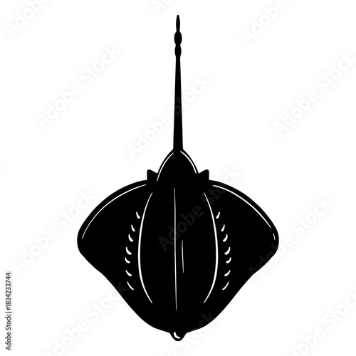 Southern stingray black
