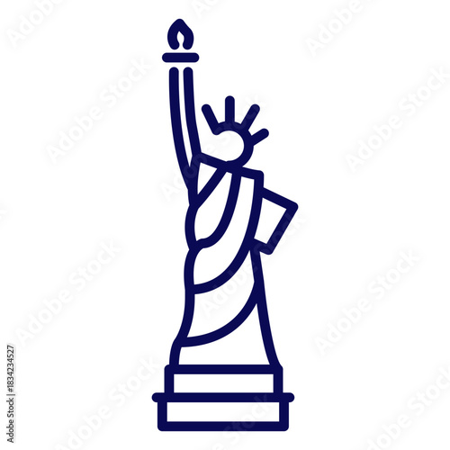Statue of liberty stroke statue of liberty
